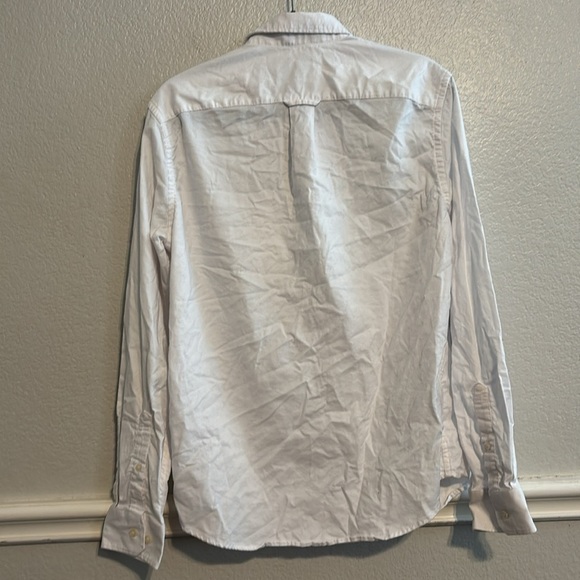 Goodfellow Men’s White Button-Up Long sleeve Shirt Size Medium - Picture 3 of 3